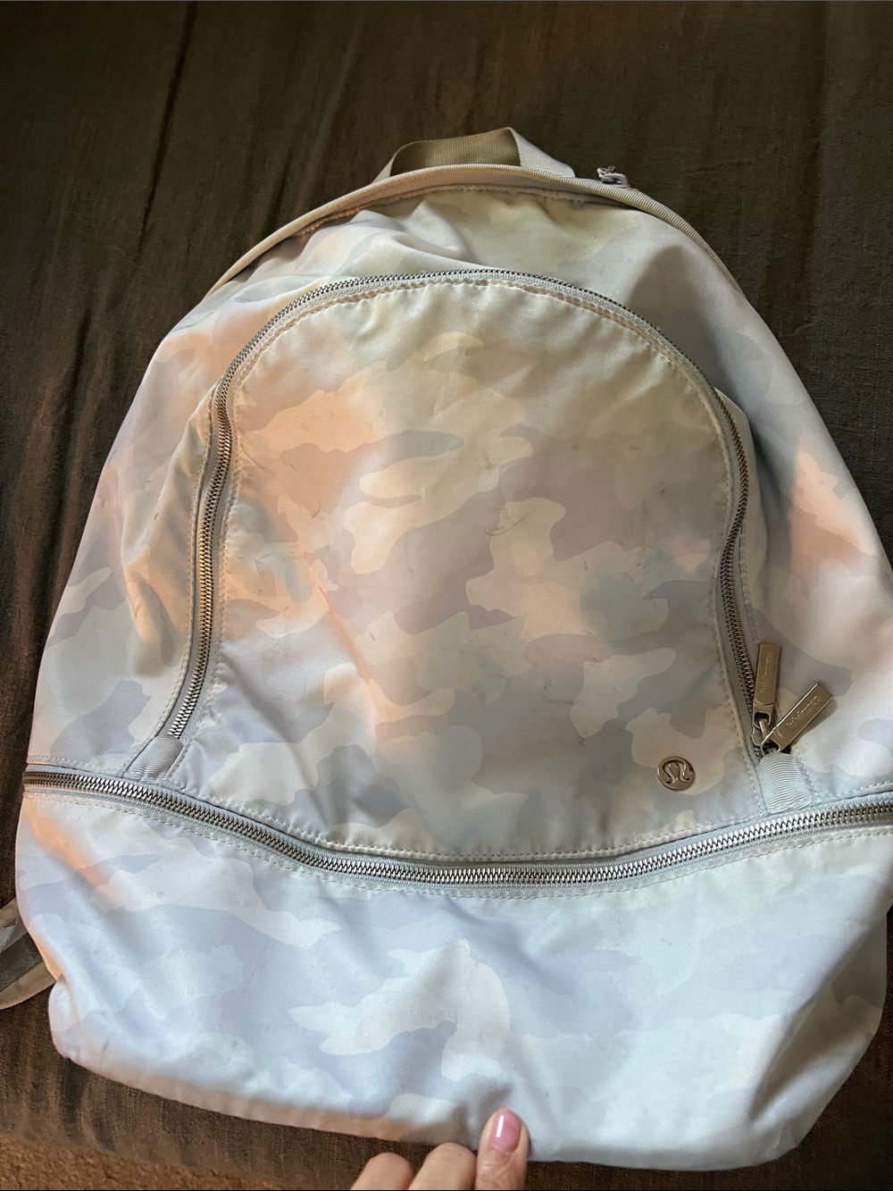 lululemon athletica Pale Gray Camo Backpack